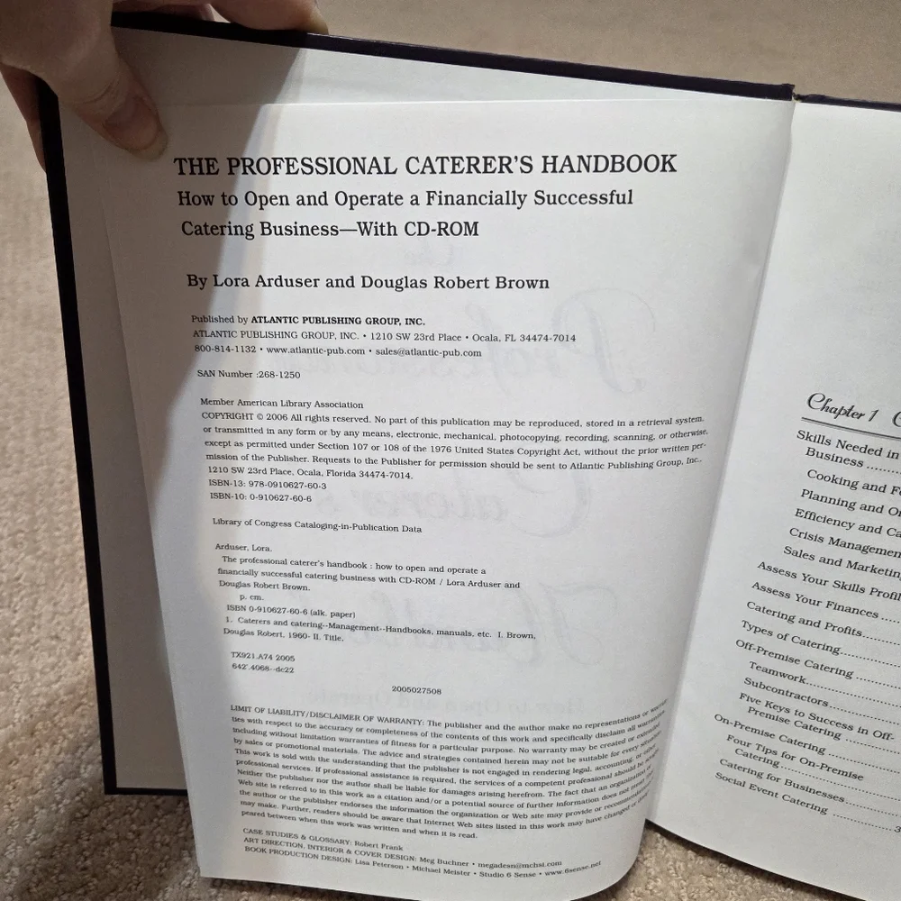 The Professional Caterer's Handbook: How to Open and Operate A Catering Buisness